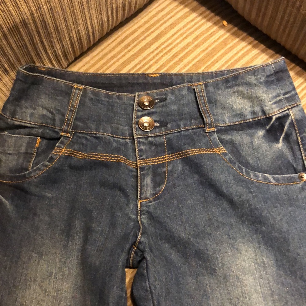 Japanese seam accent embroidered jeans - Picture 5 of 16
